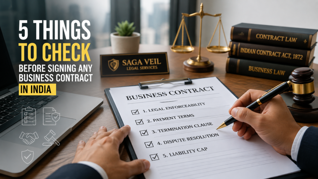 Business contract review with lawyer during an online legal consultation Kerala before signing an agreement